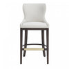 Blair Modern Wood Upholstered Barstool in White