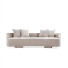 Verandah Mid-Century Modern 112\" Chenille Sofa in Beige