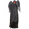 Homcom Winged Grim Reaper Animatronic Prop W/ Light Up Eyes, For Party