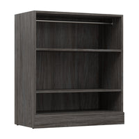 Bestar Versatile 36 W Small Closet Organizer - Walnut Grey