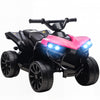 Qaba Kids ATV 4 Wheeler, 6V Battery Powered Electric Ride on Car with Music and LED Headlights for Ages 3-8 Years Boys and Girls, Pink