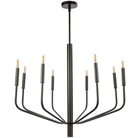 Dainolite Eleanor 8 Light Chandelier Matte Black Lamp