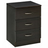 HOMCOM Bedside Table, Night Stand with 3 Drawer for Bedroom