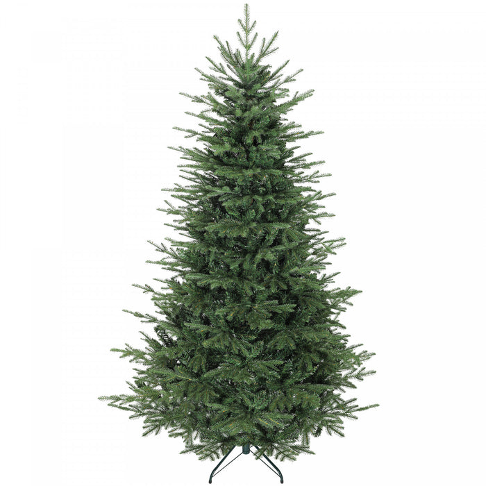HOMCOM 7 ft Christmas Tree, Full Realistic Ponderosa Fir, Easy Assembly