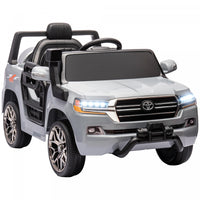 Qaba 12v Electric Powered Ride-On Car For Kids, Toyota Land Cruiser Licensed Kids Car With Parent Re