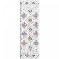 Robin Multi-Colour Moroccan Shag Area Rug - 7'11