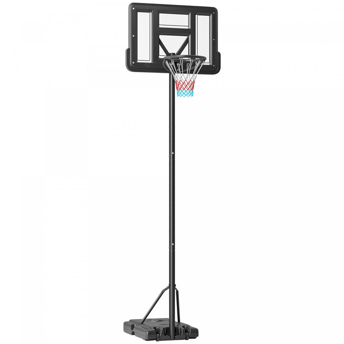 Soozier Portable Basketball Hoop, Poolside Or Backyard, For Youth Adults