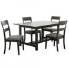 Ashford 5-Piece Solid Wood Extendable Dining Set with Self-Storing Leaf (Seats 4-6)