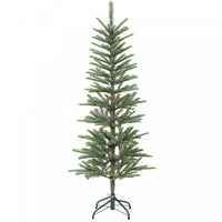 HOMCOM 5ft Fir Pencil Christmas Tree, Hinged Xmas Tree with 316 Branch Tips