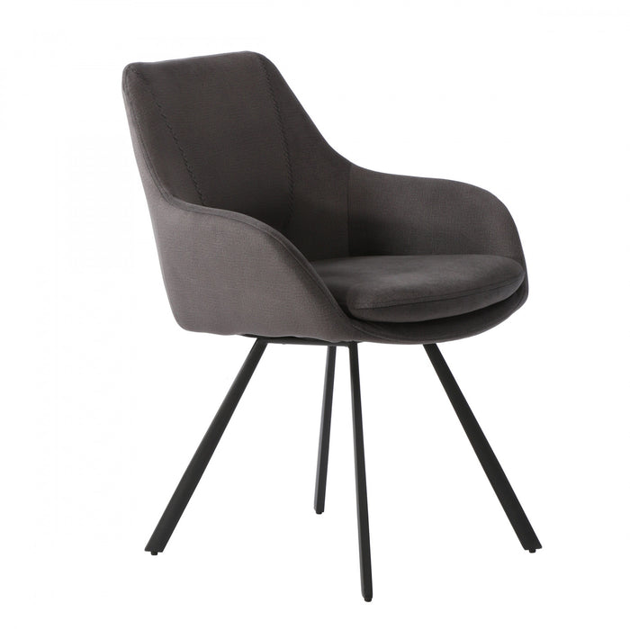 Larkin Grey Upholstered Accent Dining Chair