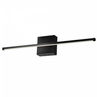 Dainolite Array LED Wall Sconce Horizontal 30w Matte Black White Acrylic Diffuser Lamp