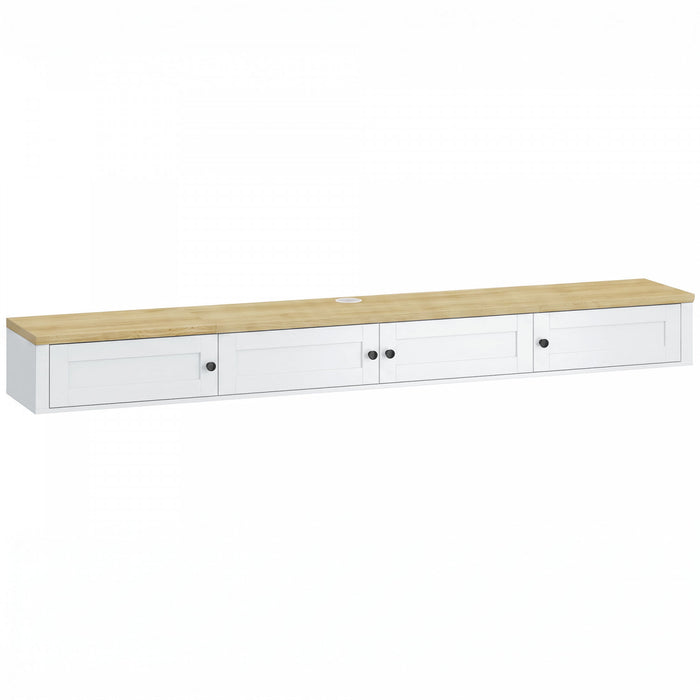 HOMCOM Floating TV Stand for TVs up to 72 Inch, Wall Mounted Media Console