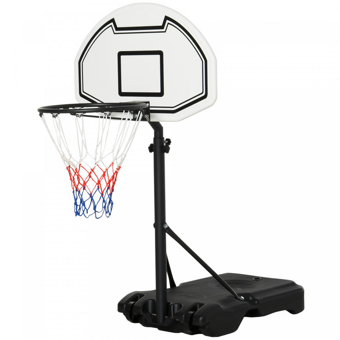 Homcom 51\"-64\" Height Adjustable Basketball System Poolside Hoop Stand