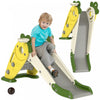 Qaba Toddler Slide, 3 In 1 Kids Slide With Basketball Hoop, Climber, Radish-themed Foldable Indoor Slide For 1-3 Years Old, Yellow