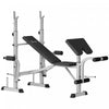 Soozier Adjustable Weight Bench Multi-function Bench Press Set, Grey
