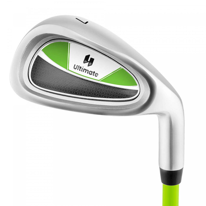 Ultimate Junior #7 Iron For Kids With Fiberglass Shaft & Headcover Junior Practice Golf Club Green
