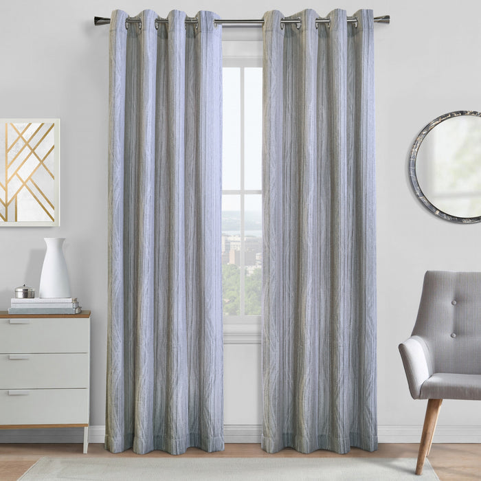 Fossil Grey Grommet Curtain Panel - 52\" X 95\"