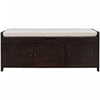 Olivia Pine Wood Storage Bench With 3-door Shoe Cabinet With Hidden Compartment - Espresso