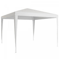 Outsunny 10x10ft Party Tent Portable Gazebo, Folding Garden Canopy Event Shelter Outdoor Sunshade Wh