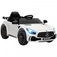 Qaba Electric Car For Kids, Mercedes-benz Amg Gtr Licensed Powered Ride-On Car With Remote Control,
