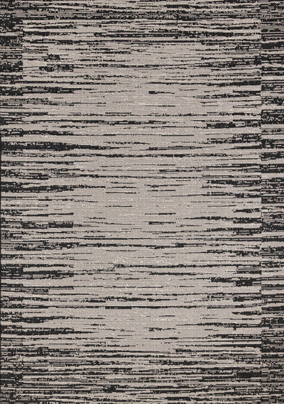 Jackson Black Grey Distressed Outdoor Rug, 6'7" x 9'6" Outdoor Area Rug | Tapis d'exterieur Jackson noir et gris vieilli, 6'7" x 9'6"