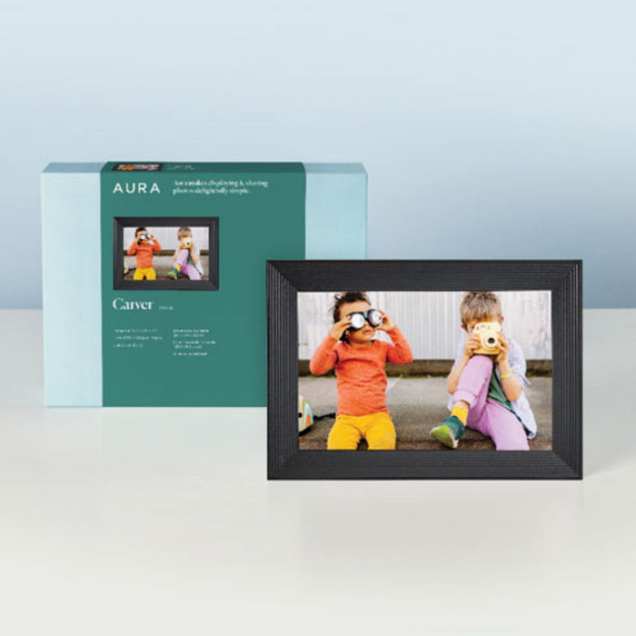 Aura Carver Digital Photo Frame - Gravel