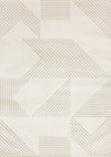 Hudson Modern Geometric Cream Beige Area Rug - 7'10\" x 10'6\"