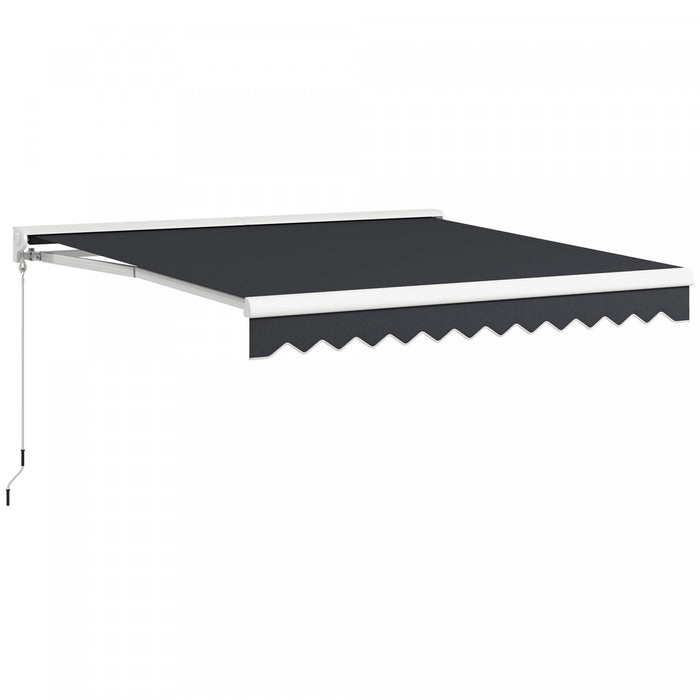 Outsunny 10' X 8' Motorized Retractable Awning With Remote Controller