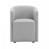 Hearth Contemporary Modern Upholstered Armchair in Light Gray | Fauteuil contemporain moderne Hearth en tissu gris clair