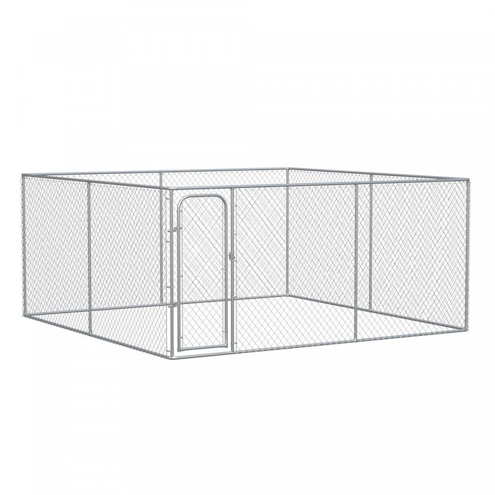 Pawhut 172 Sq. Ft. Dog Playpen Outdoor, Walk-in Dog Run Kennel Puppy Exercise Pen With Galvanized Steel Frame, For Small And Medium Dogs, 13' X 13' X 6'