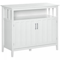 HOMCOM Sideboard Buffet Storage Cabinet Console Table with 2 Doors White