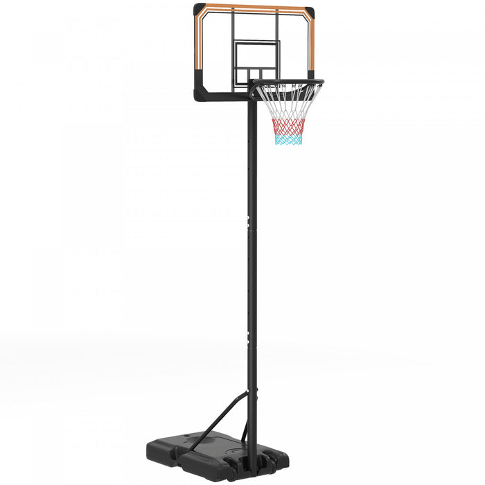 Soozier 6-7ft Basketball Hoop And Stand With 18\" Shatterproof Backboard