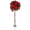 Red 59\" Poinsettia Tree