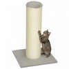 PawHut 30" Tall Cat Scratching Post, 7.9" Large Diameter Scratch Post with Natural Sisal Rope and Stable Base, Wooden Cat Scratcher for Indoor Kittens, Light Grey