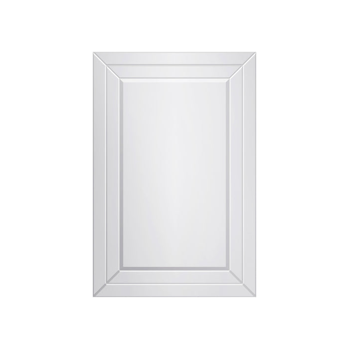 Clamp 24 Inch All-Glass Rectangular Mirror In Chrome