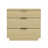 Payton Modern 26\" Nightstand in Natural Oak (3-Drawer)
