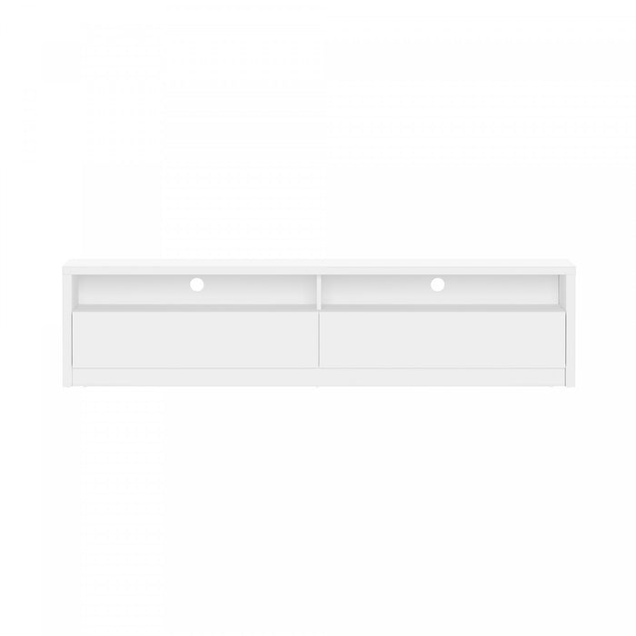 Duncan Contemporary Modern 70\" TV Stand in White