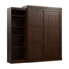 Bestar Pur Queen Murphy Bed with Storage Unit 90-Inch Wall Bed