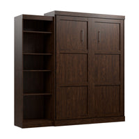 Bestar Pur Queen Murphy Bed with Storage Unit 90-Inch Wall Bed
