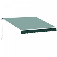 Outsunny 8' x 7' retractable awning, patio awnings, sunshade shelter with 280g/m² Uv & Water-resista