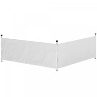 Outsunny 2 Pcs Canopy Half Walls For 10' X 10' Or 10' X 20' Canopy, White