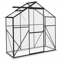 Outsunny 6' X 2.5' Polycarbonate Greenhouse, Walk-in Green House With Sliding Door, 5-level Roof Ven
