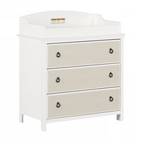 Cotton Candy Changing Table - White Beige