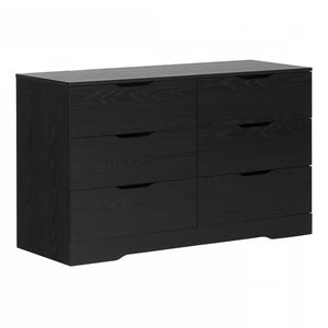 Holland 6-Drawer Dresser - Black Oak