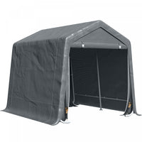 Outsunny 9.2' X 7.9' Garden Storage Tent, Heavy Duty Bike Shed, Patio Storage Shelter W/ Metal Frame