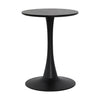 Tulip Marble Chairside Table - Black