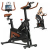 Soozier Exercise Bike, Quiet Stationary Bike w/ LCD Display, Black