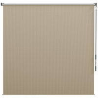 Outsunny Outdoor Roller Shade, 6' X 6' Patio Door Blinds, Beige