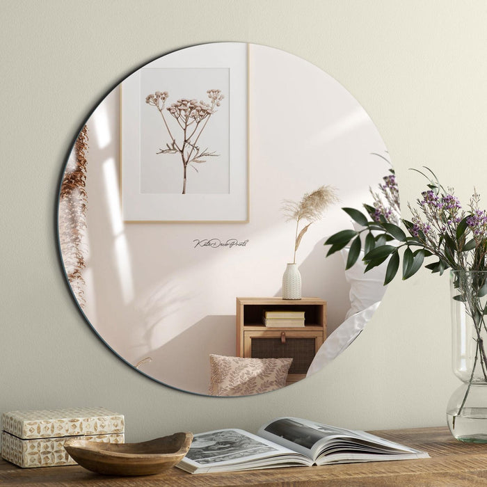 Arcus 36\" X 36\" Round Frameless Straight Edge Mirror