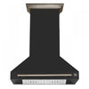 Forno Aria 36 Inch Wall-Mounted Black Range Hood-FRHWM5095-36BLK | Hotte de cuisiniere murale Aria de 36 po, noir-FRHWM5095-36BLK